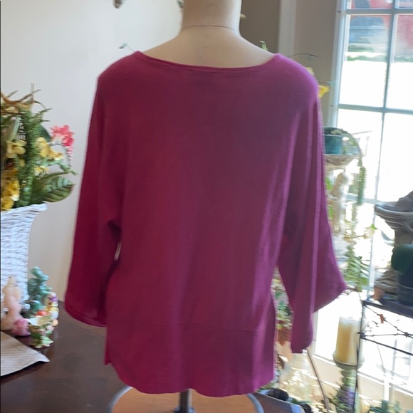 Talbots women’s size M merino wool pink top - Picture 5 of 7